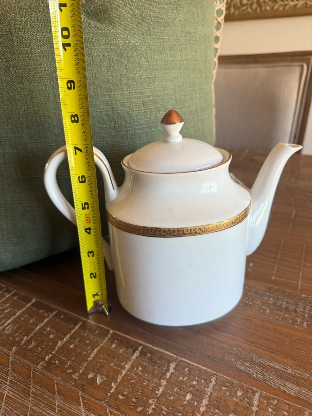 Vintage 1991 Royal Gallery Gold Coffee Tea Pot Macy's Sri Lanka